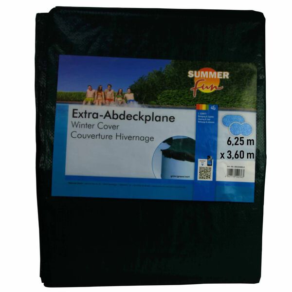 Summer Fun Uima-altaan talvisuoja ovaali 625 cm PVC vihreä