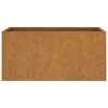 vidaXL Kukkalaatikko 62x30x29 cm Corten teräs