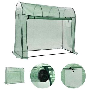 vidaXL Kasvihuone vetoketjullisella ovella 200x80x170 cm
