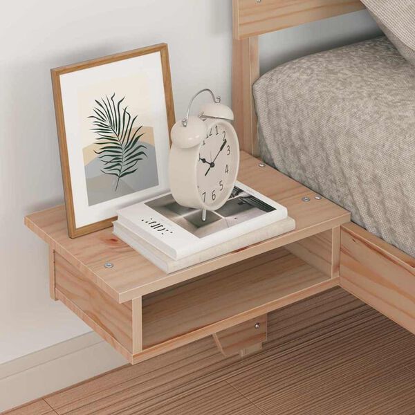 vidaXL Sängyn runko Ruskea 2FT6 Small Single Massiivinen mänty