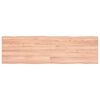 vidaXL P&ouml;yt&auml;levy ruskea 140x40x(2-4)cm k&auml;sitelty t&auml;ystammi el&auml;v&auml; reuna