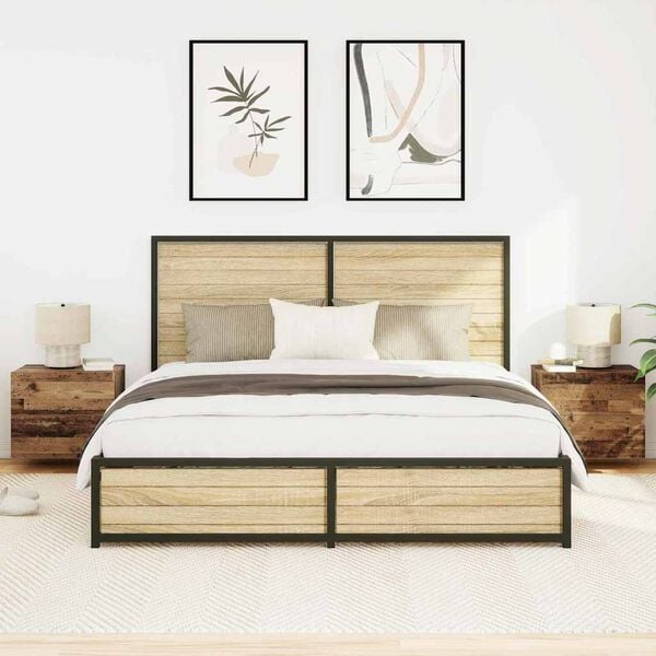 vidaXL Y&ouml;p&ouml;yt&auml;kaappi 2 pcs Vanha puu 50 x 39 x 41 cm Tekninen puu