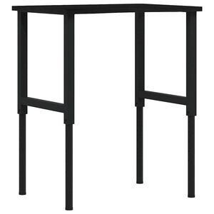 vidaXL ty&ouml;p&ouml;yt&auml; tummanruskea 80x60x(71,5-98) cm massiivipuutammea