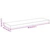 vidaXL Kelluvat sein&auml;hyllyt 2 kpl harmaa 80x23,5x3,8 cm MDF