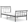 vidaXL S&auml;ngynrunko musta metalli 90x200 cm