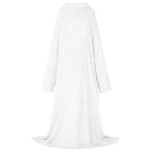 vidaXL Viltti-huppari Valkoinen Flanelli