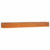 vidaXL Korotettu kukkalaatikko ruoste 480x80x45 cm Corten ter&auml;s