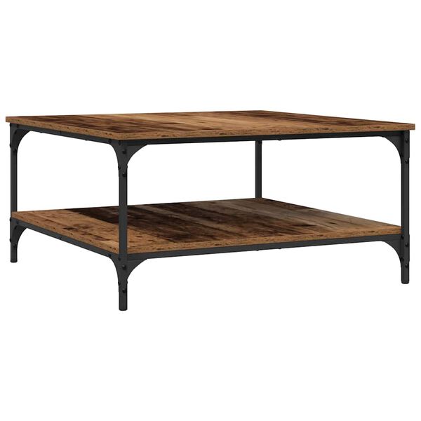 vidaXL Sohvap&ouml;yt&auml; Vanha puu 80 x 80 x 40 cm Tekninen puu