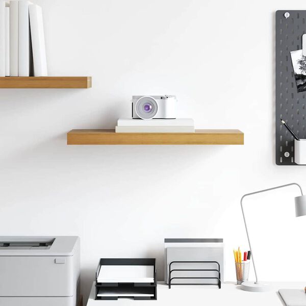 vidaXL Sein&auml;hylly s&auml;ilytystilassa Ruskea 50 x 23 x 4 cm Tekninen puu