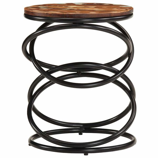 vidaXL Päätypöytä 40x40x52 cm kierrätetty täyspuu