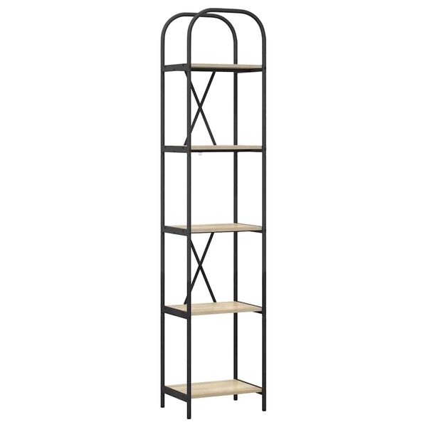 vidaXL Kirjahylly Sonoman tammi 40 x 30 x 183 cm Tekninen puu