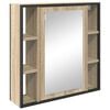 vidaXL Peilikaappi Sonoman tammi 60 x 16 x 60 cm Tekninen puu