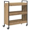 vidaXL Keitti&ouml;vaunu Artisan tammi 70 x 30 x 82 cm Tekninen puu