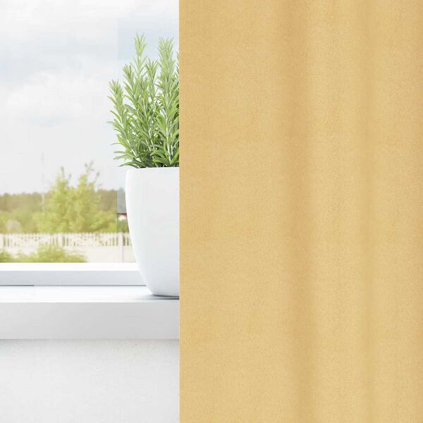vidaXL Piment&auml;v&auml; verho renkailla 2 pcs Beige 260 x 140 cm Polyesteri