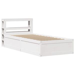 vidaXL S&auml;ngynrunko p&auml;&auml;dyll&auml; valkoinen 75x190 cm t&auml;ysi m&auml;nty
