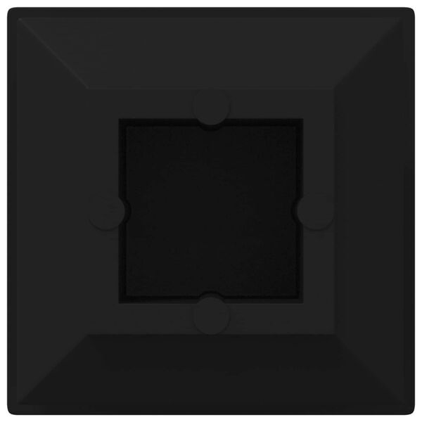 vidaXL P&auml;&auml;tykorkit 2 pcs Musta 15 x 15 x 15 mm PP