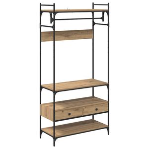 vidaXL Vaatekaappi artesaani tammi 89 x 39 x 184.5 cm Tekninen puu