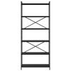 vidaXL Kirjahylly Musta tammi. 40 x 30 x 85 cm Tekninen puu