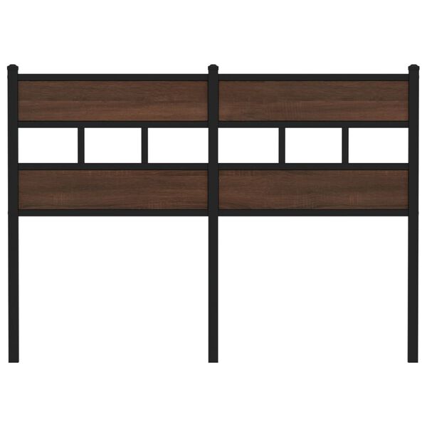 vidaXL Vaihdettava s&auml;ngynp&auml;&auml;ty ruskea tammi 120 cm ter&auml;s ja tekninen puu