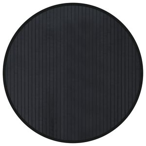 vidaXL Matto py&ouml;re&auml; musta 60 cm bambu