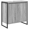 vidaXL Kylpyhuonekaappi Harmaa Sonoma 60 x 30 x 60 cm Tekninen puu