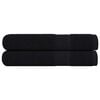 vidaXL Pyyhkeet FROGN 2 kpl Musta 100x200 cm 360 gsm