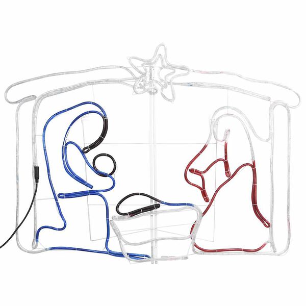 vidaXL Jouluseimikoriste 240 LED-valoa 116x41x87 cm