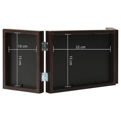 vidaXL 3-osainen Valokuvakehyskollaasi t.ruskea 22x15cm+2x(10x15cm)