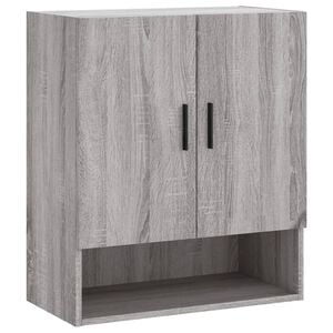 vidaXL Sein&auml;kaappi harmaa Sonoma 60x31x70 cm tekninen puu