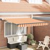 vidaXL Aurinkovarjo Keltainen ja oranssi 350 x 250 x 165 cm Polyesteri