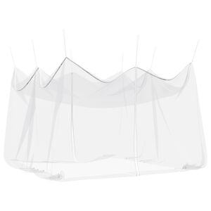 vidaXL Puutarhan hyttysverkko 156 mesh valkoinen 4 x 4 x 2,5 m