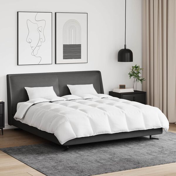 vidaXL Talvityyny tyynyll&auml; 3 pcs Valkoinen Untuvah&ouml;yhen