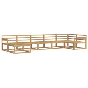 vidaXL Ulkosohvakokoelma 7 pcs valkoinen Tihe&auml; akasiapuu