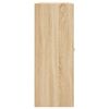 vidaXL Sein&auml;kiinnitett&auml;v&auml;t kaapit 2 kpl Sonoma-tammi tekninen puu