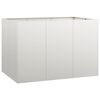 vidaXL Kukkalaatikko 120x80x80 cm ruostumaton ter&auml;s