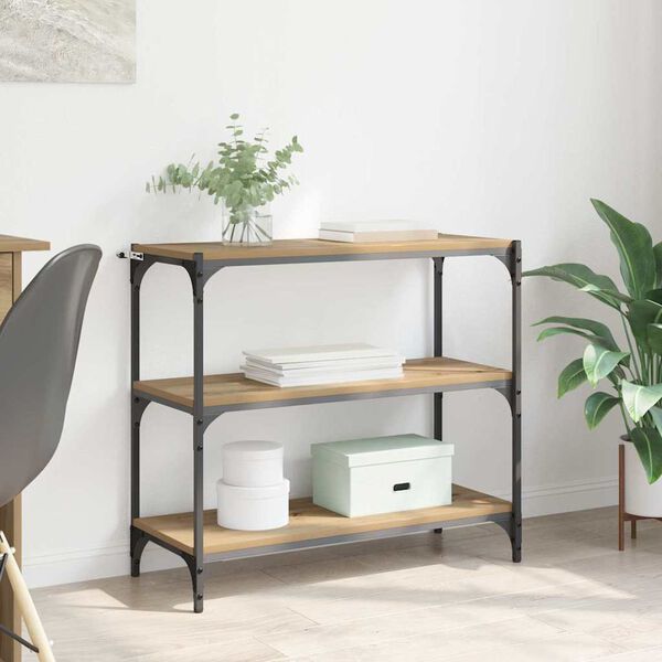 vidaXL Kirjahylly Artisan tammi 80 x 33 x 70,5 cm