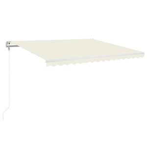 vidaXL Sis&auml;&auml;nkelattava markiisi LED/tuulisensori 450x350 cm kerma