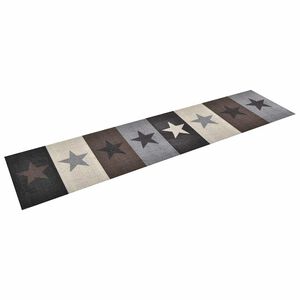 vidaXL Keitti&ouml;n pest&auml;v&auml; lattiamatto Stars 60x300 cm
