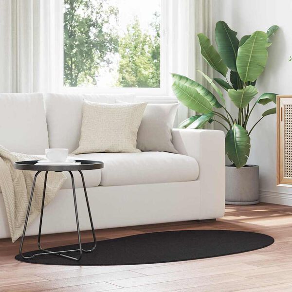 vidaXL Matto Musta 80 x 150 cm Polyesteri