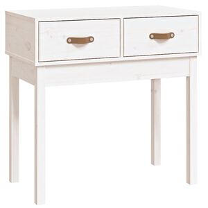 vidaXL Konsolip&ouml;yt&auml; valkoinen 76,5x40x75 cm t&auml;ysi m&auml;nty