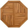 vidaXL P&ouml;yt&auml;levy 70x70x2,5 cm kahdeksankulmio t&auml;ysi tiikki