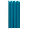 vidaXL Piment&auml;v&auml; verho renkailla 2 pcs Turkoosi 260 x 140 cm