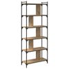 vidaXL Kirjahylly 5 tasoa 76 x 32 x 192 cm Tekninen puu