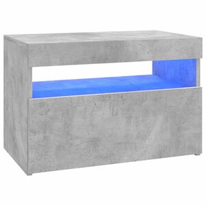 vidaXL TV-taso LED-valoilla betoninharmaa 60x35x40 cm