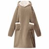 vidaXL Viltti-huppari Camel m Fleece ja flanelli