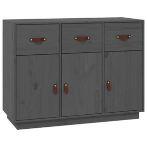 vidaXL Senkki harmaa 100x40x75 cm t&auml;ysi m&auml;nty