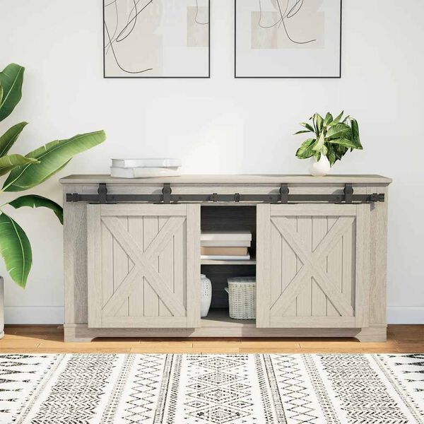 vidaXL Liukukaapin ovisarja 122 cm hiiliter&auml;s