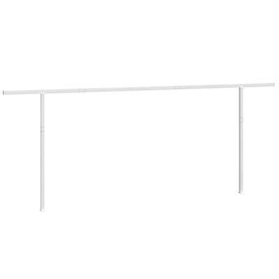 vidaXL Markiisin tolppasarja valkoinen 600x245 cm rauta