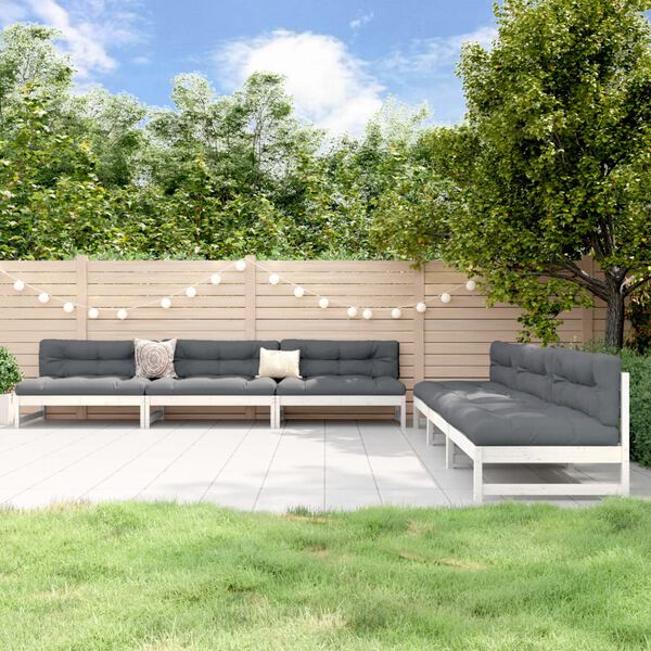 vidaXL 6-osainen Puutarhasohvasarja täysi mänty