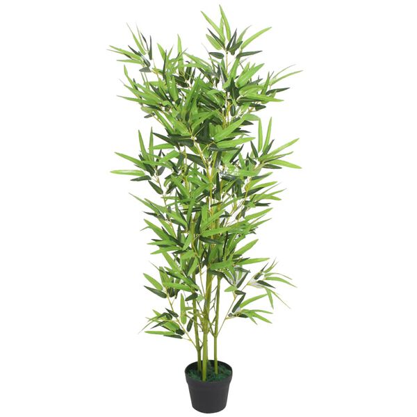vidaXL Tekokasvi ruukulla bambu 120 cm vihre&auml;